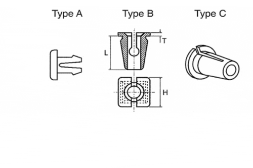 Ecrou Rivet - Ecrou a Expansion - Expanding Nut