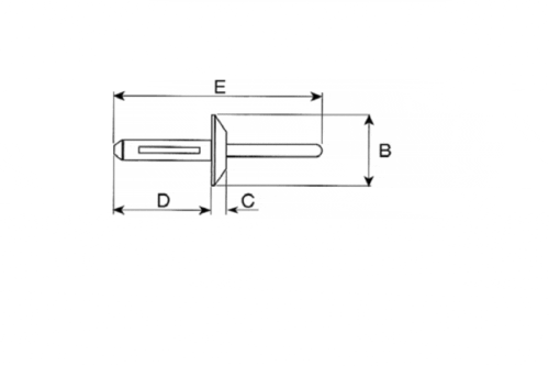 Rivet Aveugle - Rivet Etanche / Blind Plastic Rivets plan