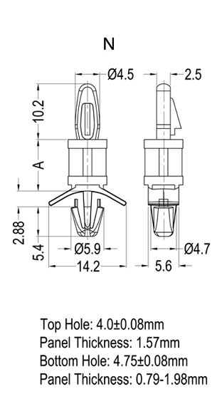 support circuit imprimé plan